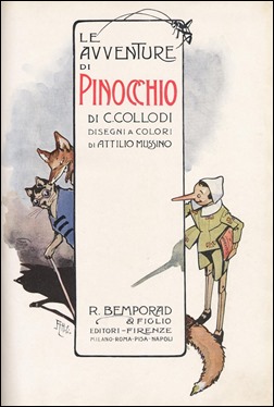 Pinocho de Collodi, dibujado por Attilio Mussino