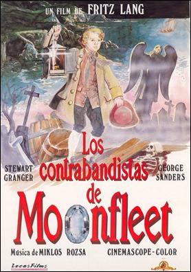 Los contrabandistas de Moonfleet, cartel del estreno español de los años 80