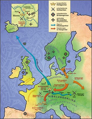 Mapa literario de las leyendas medievales