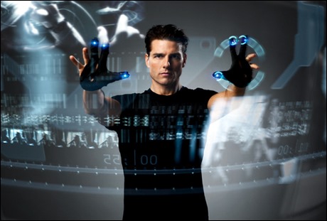 Tom Cruise cazando moscas virtuales en Minority Report