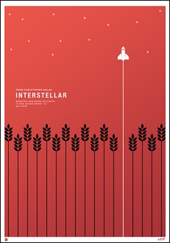 Magnífico poster minimalista de Interstellar