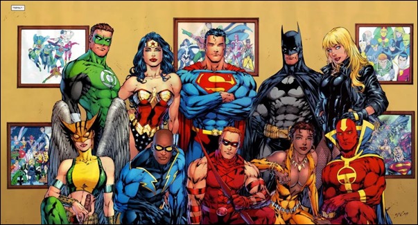 Algunos de los mas famosos heroes de DC Comics