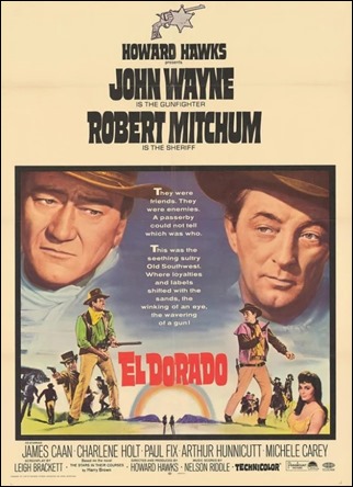 Poster original de El Dorado, de Howard Hawks