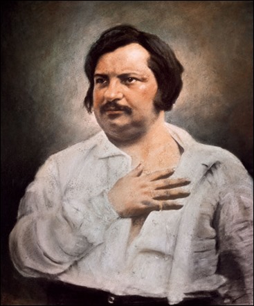 Retrato de Balzac a partir de un daguerrotipo de Bisson 